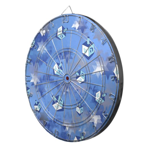 ハッピーハヌカーの落下スターとドリードル ダーツボード (正面右)