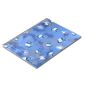 ハッピーハヌカーの落下スターとドリードル ノートブック (左側)