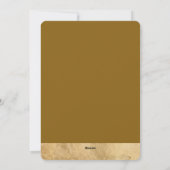 ハッピーハヌカーエレガントゴールデン（ユダヤ教）メノラーフォトアーチ シーズンカード (裏面)