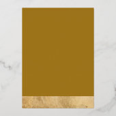 ハッピーハヌカーエレガントゴールデン（ユダヤ教）メノラーフォトアーチ 箔シーズンカード (裏面)