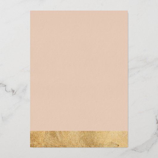 ハッピーハヌカーエレガントゴールデン（ユダヤ教）メノラーフォトアーチ 箔シーズンカード (裏面)