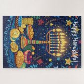 ハッピーハヌカーカスタム文字 ジグソーパズル (横)