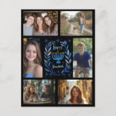 ハッピーハヌカーカスタム6フォトホリデー ポストカード (正面)