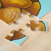 ハッピーハヌカーハヌカー(ユダヤ教の祭り)チャラブレッドローフ ジグソーパズル (側面)