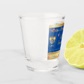 ハッピーハヌカーパーティービューティフルデコレーション ショットグラス (左)