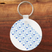 ハッピーハヌカーパーティービューティフルブルー キーホルダー (正面)