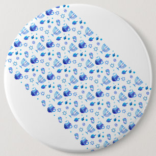 ハッピーハヌカーパーティービューティフルブルー 缶バッジ