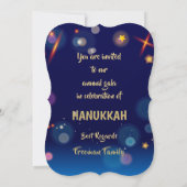 ハッピーハヌカーフェスティバルオブライツ 招待状 (裏面)