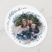 ハッピーハヌカーフェスティバルオブライトブルーリース写真 シーズンカード (正面/裏面)