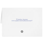 ハッピーハヌカーフェスティバルドレディデルグリーティングカード (裏面横)