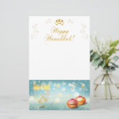 ハッピーハヌカーフェスティバルフェスティバル装飾 便箋 (スタンド正面)