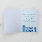 ハッピーハヌカーフローラブルー&ピンクフローラ シーズンカード (内部)