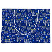 ハッピーハヌカーモダン ラージペーパーバッグ (正面)