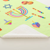 ハッピーハヌカー休日の装飾記号 シェルパブランケット (3/4)