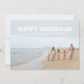 ハッピーハヌカー家族David Patternのフォトスター シーズンカード (正面)