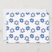 ハッピーハヌカー家族David Patternのフォトスター シーズンカード (裏面)