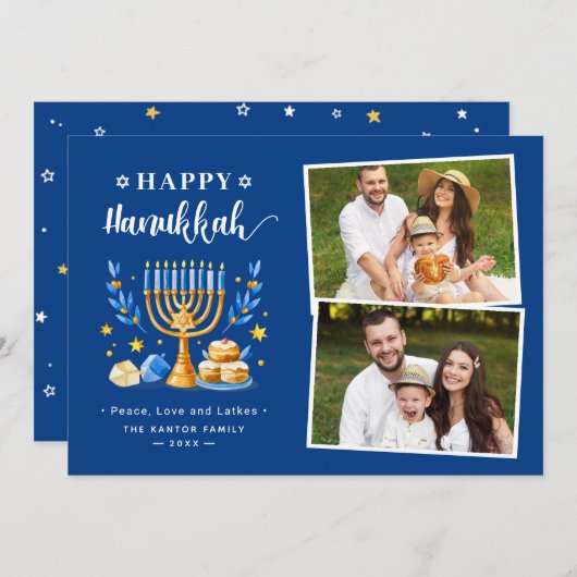 ハッピーハヌカー平和ラブライトスター2写真 シーズンカード (正面/裏面)