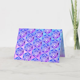 ハッピーハヌカー🕎折り畳みホリデーカード シーズンカード