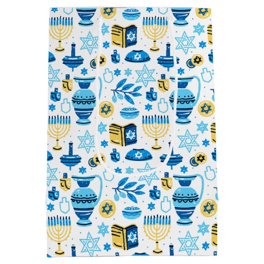 ハッピーハヌカー抱き枕 ミディアムペーパーバッグ (裏面)