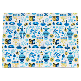 ハッピーハヌカー抱き枕 ラージペーパーバッグ