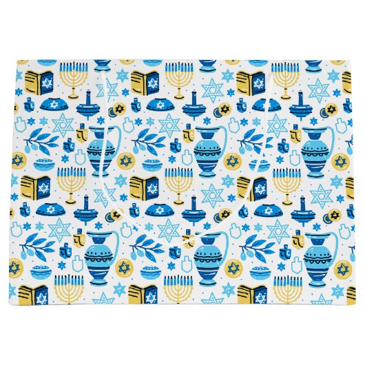 ハッピーハヌカー抱き枕 ラージペーパーバッグ (正面)