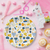 ハッピーハヌカー紙プレート ペーパープレート (パーティー)