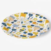 ハッピーハヌカー紙プレート ペーパープレート (アングル)