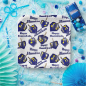 ハッピーハヌカー紡績夢 ペーパープレート (パーティー)