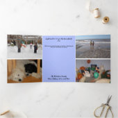 ハッピーハヌカー編集可能祝光の奇跡 三つ折り案内状 (内部)