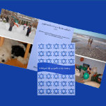 ハッピーハヌカー編集可能祝光の奇跡 三つ折り案内状<br><div class="desc">ハッピーハヌカー!祝の奇跡だ。この編集可能なHanukkahカードを使用すると、家族や友人に送信する写真や文字を追加することができる。</div>