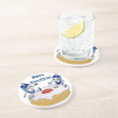 ハッピーハヌカー踊りドレイドスジェリードーナツ コースター (側面)