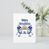 ハッピーハヌカー踊りドレイドスジェリードーナツ シーズンポストカード (スタンド正面)