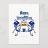 ハッピーハヌカー踊りドレイドスジェリードーナツ シーズンポストカード (正面)