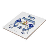 ハッピーハヌカー踊りドレイドスジェリードーナツ タイル (側面)