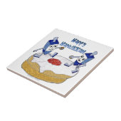 ハッピーハヌカー踊りドレイドスジェリードーナツ タイル (側面)