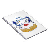 ハッピーハヌカー踊りドレイドスジェリードーナツ ノートブック (右側)