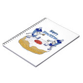 ハッピーハヌカー踊りドレイドスジェリードーナツ ノートブック (左側)