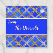 ハッピーハヌカー金ゴールド、シルバー、ホワイトレース フェイバータグ (裏面)