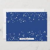 ハッピーハヌカー雪の泡ホリデーフォトカード シーズンカード (裏面)