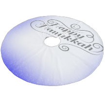 ハッピーハヌカー2トーンブルーホワイトバックグラウンド