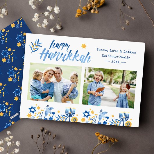 ハッピーハヌカー2フォトユダヤフェスティバル シーズンカード