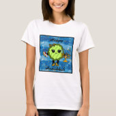 ハッピーハヌカー |おもしろい休日のピクル Tシャツ (正面)