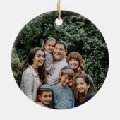 ハッピーハヌカー |ろうそくシンプルのエレガントあいさつ セラミックオーナメント (裏面)