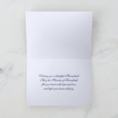 ハッピーハヌカー。カスタム写真 シーズンカード (内部)