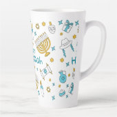 ハッピーハヌカー カフェラテマグ (右)