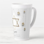 ハッピーハヌカー カフェラテマグ (右アングル)