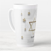 ハッピーハヌカー カフェラテマグ (左アングル)