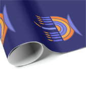 ハッピーハヌカー。カラフル(ユダヤ教)メノラー ラッピングペーパー (ロールコーナー)