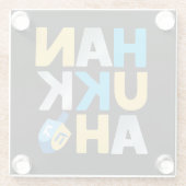 ハッピーハヌカー ガラスコースター (裏面)