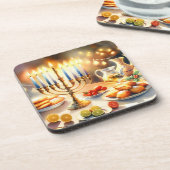 ハッピーハヌカー コースター (左側)